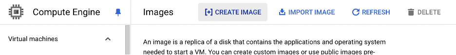Figure: Create Node Image in GCP Console